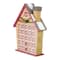 15" Red & Beige House with Advent Calendar Tabletop Decoration